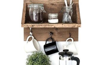 Make a Rustically Cool Coffee-themed Shelf... for Compact Spaces!