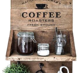 make a rustically cool coffee themed shelf for compact spaces, Other shelf uses