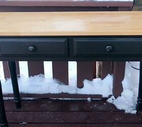 How she brought this dark table back from the brink—without stripping all of the paint