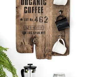whip up the world s easiest coffee sign using 3 unmatched planks, The finished sign