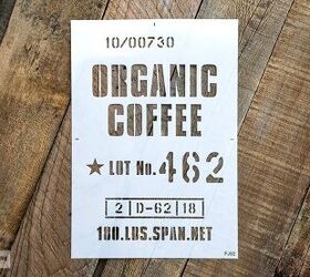 whip up the world s easiest coffee sign using 3 unmatched planks, About this stencil