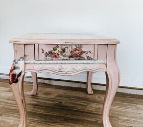 floral nightstand makeover
