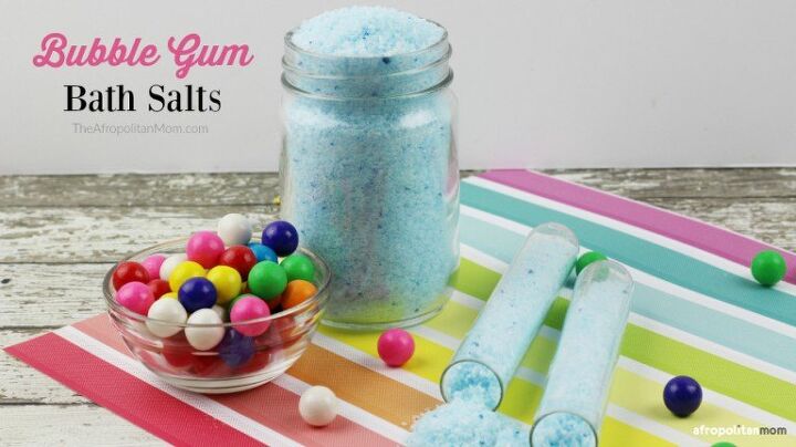 s treat yourself to a relaxing spa day with these 12 ideas, Sweet bubble gum scent bath salts