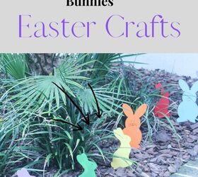 how to make wooden easter bunnies for the garden