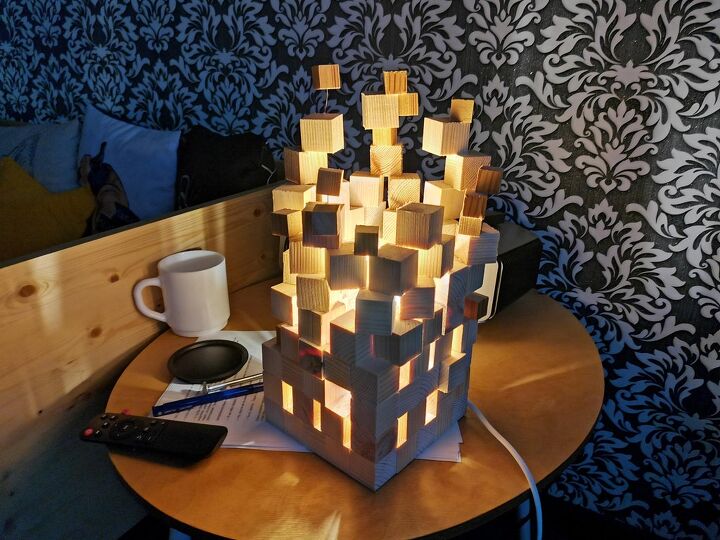 15 ideias criativas para fazer sua casa brilhar com luzes led, L mpada no estilo Minecraft