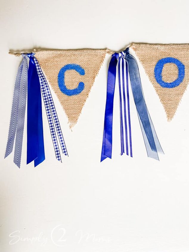 how to make a burlap banner in 5 easy steps