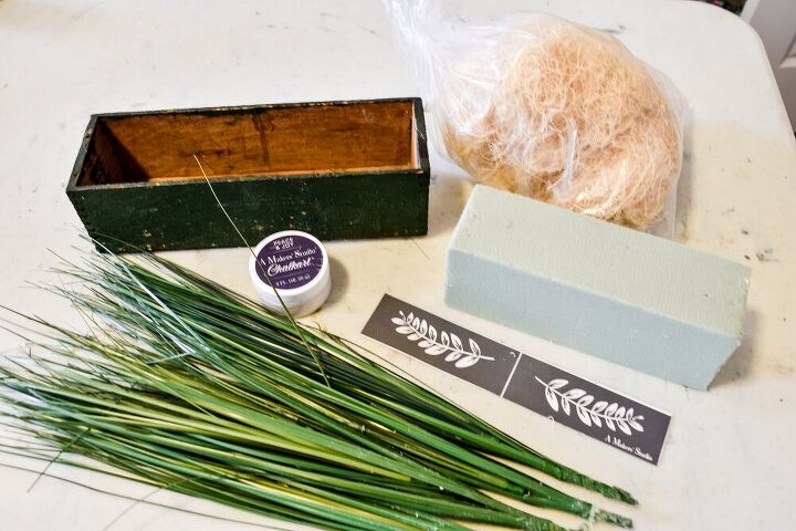 cmo hacer una caja de decoracin de primavera de hierba de imitacin