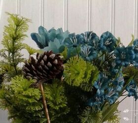 farmhouse styled flower arrangement, Closeup of my Stems