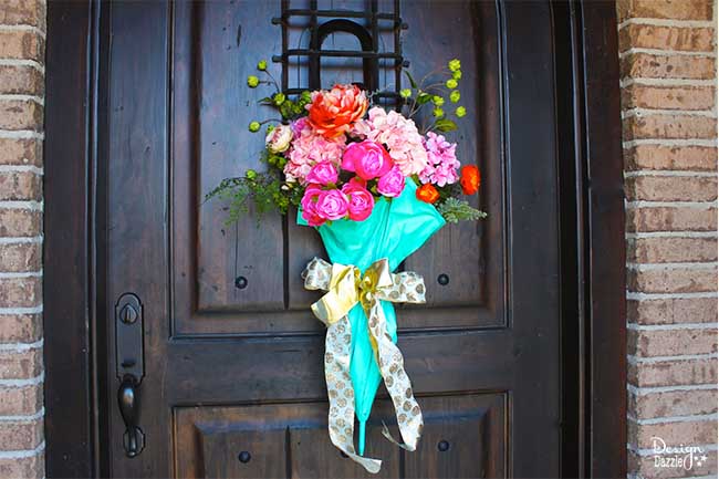 8 maneras de decorar tu puerta para la primavera con cosas que ya tienes, Decoraci n primaveral f cil de hacer