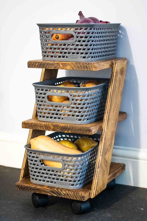 s 13 incredibly easy furniture builds that ll impress your friends, A Z shelf three tier trolley
