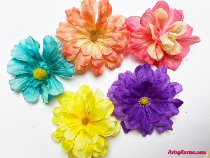 how to use fake flowers to decorate for spring