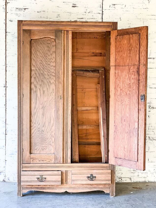 antique cabinet s interior makeover