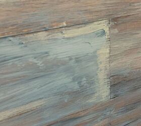 get the barn wood look by using vinyl flooring