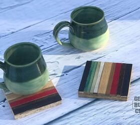 s 20 smart diys that are getting coffee lovers really excited, These mini wood mosaic coasters