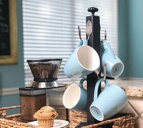 s 20 smart diys that are getting coffee lovers really excited, This farmhouse style coffee cup holder