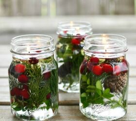 s 16 decorative candle ideas to light up your home, Flower filled Mason jar candle lamps