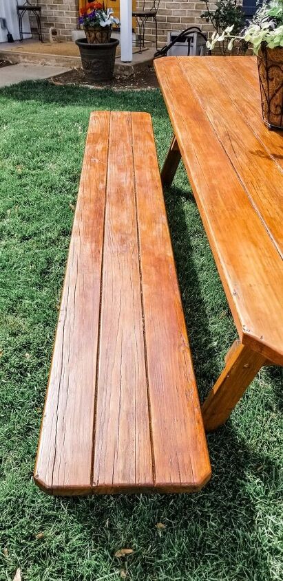 how to refinish a wooden picnic table in 4 easy steps