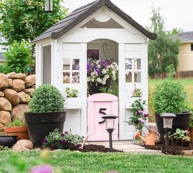 20 whimsical garden ideas that ll make your neighbors stop and stare, A modern farmhouse playhouse