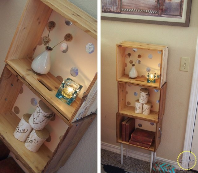 10 maneiras criativas de usar uma gaveta de cmoda em sua casa, Uma estante com gavetas de bolinhas