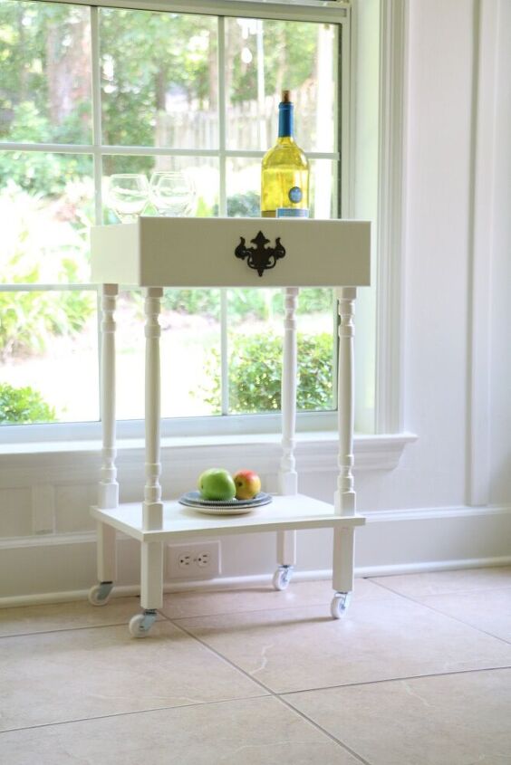 s 10 creative ways to use a dresser drawer around your home, Build an adorable bar cart