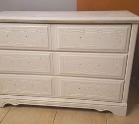 second hand hutch transformation, The base in white