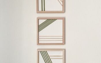 How to Make Modern Wall Art With Wood Dowels