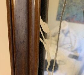 How to repair scratches on the back of a mirror?