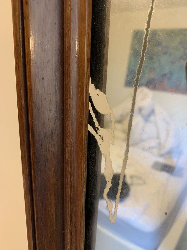 how to repair scratches on the back of a mirror
