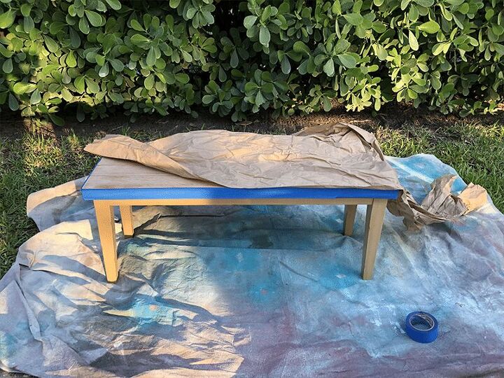 trash to treasure bench, Before Paint