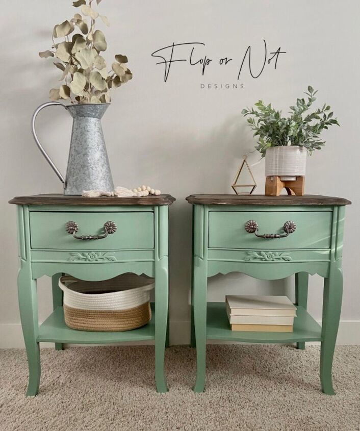 s go green with 18 gorgeous makeover ideas, Create bright accent side tables