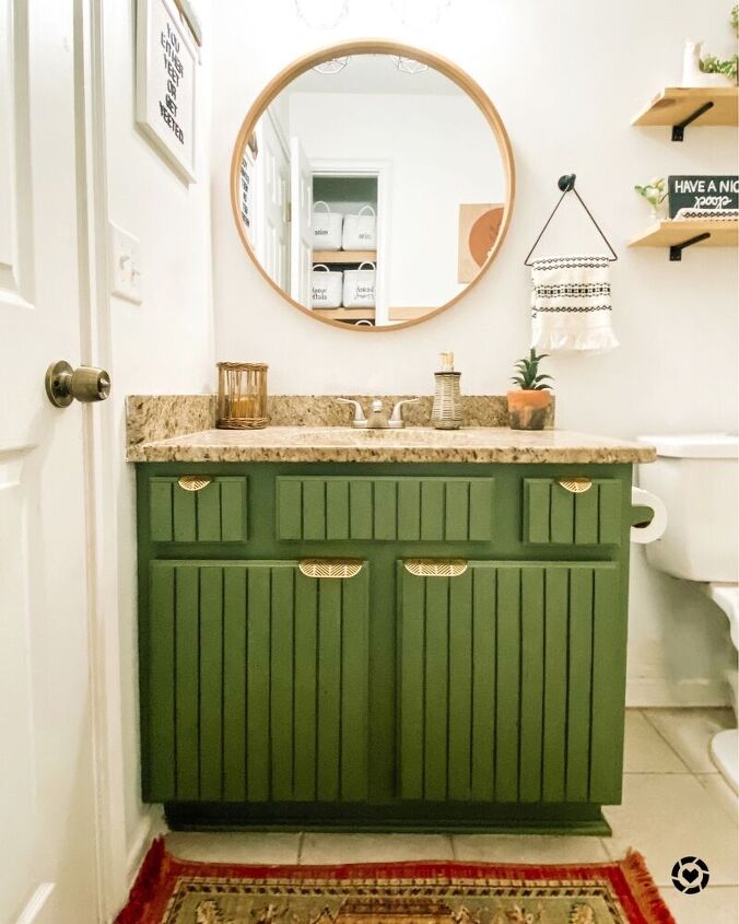 s go green with 18 gorgeous makeover ideas, Make over your cabinets with a stylish slatted design