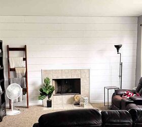 shiplap fireplace wall how to do it cheap easy
