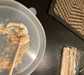 plugging drawer pull holes with home made wood filler and dowels, Mixing sawdust glue to make a putty