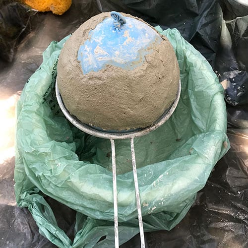 cement balloon planters