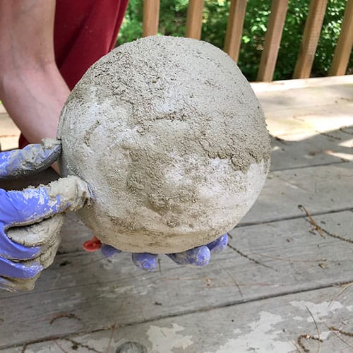 globos de cemento para plantar