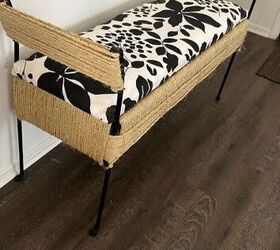 project bench becomes a one of a kind hallway bench