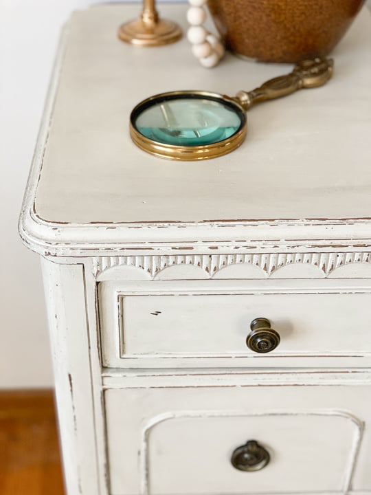 diy painted and glazed side table
