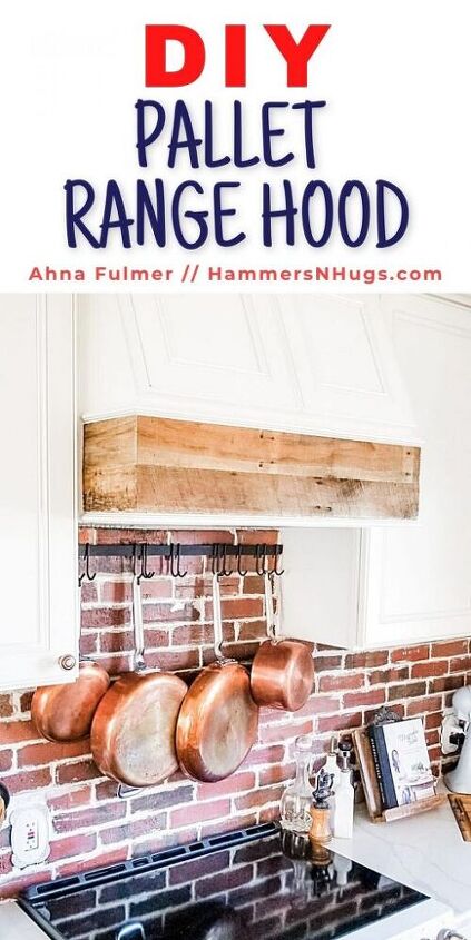 12 stunning ways to fill the space above your stove, Hammer in pallet boards to your range hood