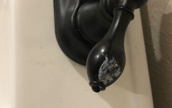 How to remove paint on black faucet?