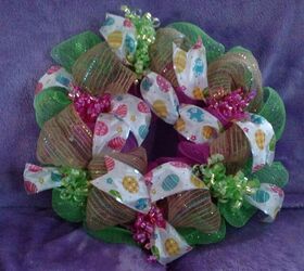 easter wreath made with dollar tree items