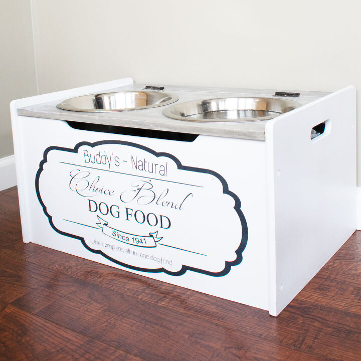 s show your furry friends you love them with these 16 ideas, This stylish feeding station