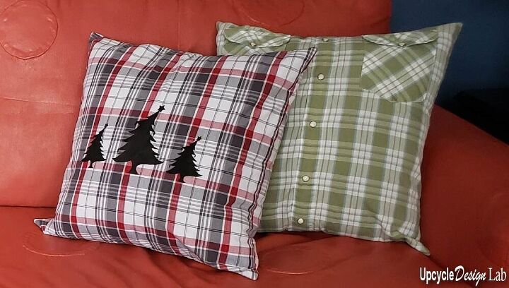 upcycled pillow covers from men s shirts