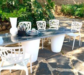 s 13 ways to get your yard ready for outdoor dining, Repurpose a kitchen countertop as an outside table