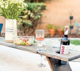 s 13 ways to get your yard ready for outdoor dining, Create a super useful wine picnic table