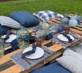 s 13 ways to get your yard ready for outdoor dining, Host a fun picnic using pallets