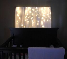 s 14 ways to make your home sparkle with fairy lights, Brighten up your room with a fairy light headboard