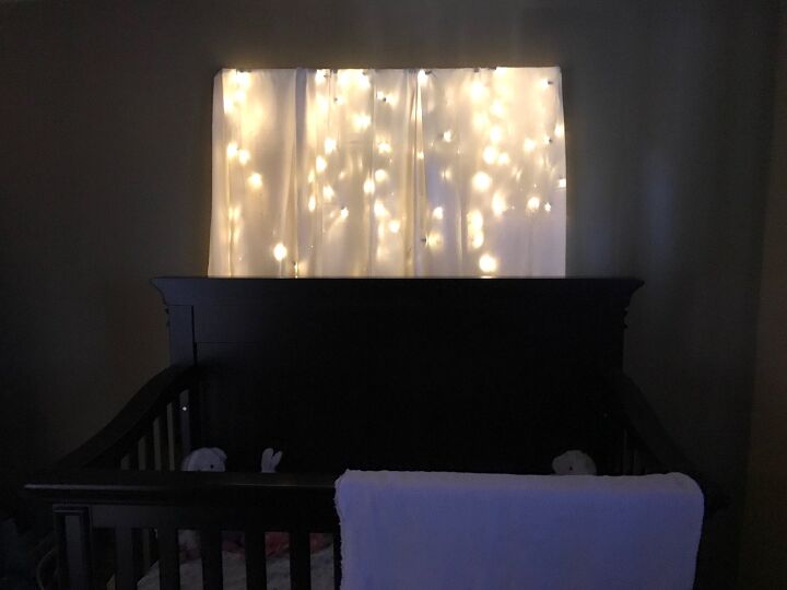 s 14 ways to make your home sparkle with fairy lights, Brighten up your room with a fairy light headboard