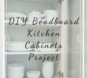 diy beadboard kitchen cabinets project