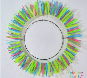 diy spring wreath from pipe cleaners