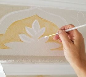 how to paint a decorative ceiling border